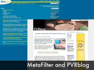 MetaFilter and PVRblog 