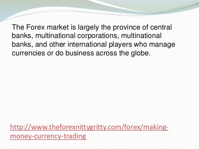 Making money on the forex market