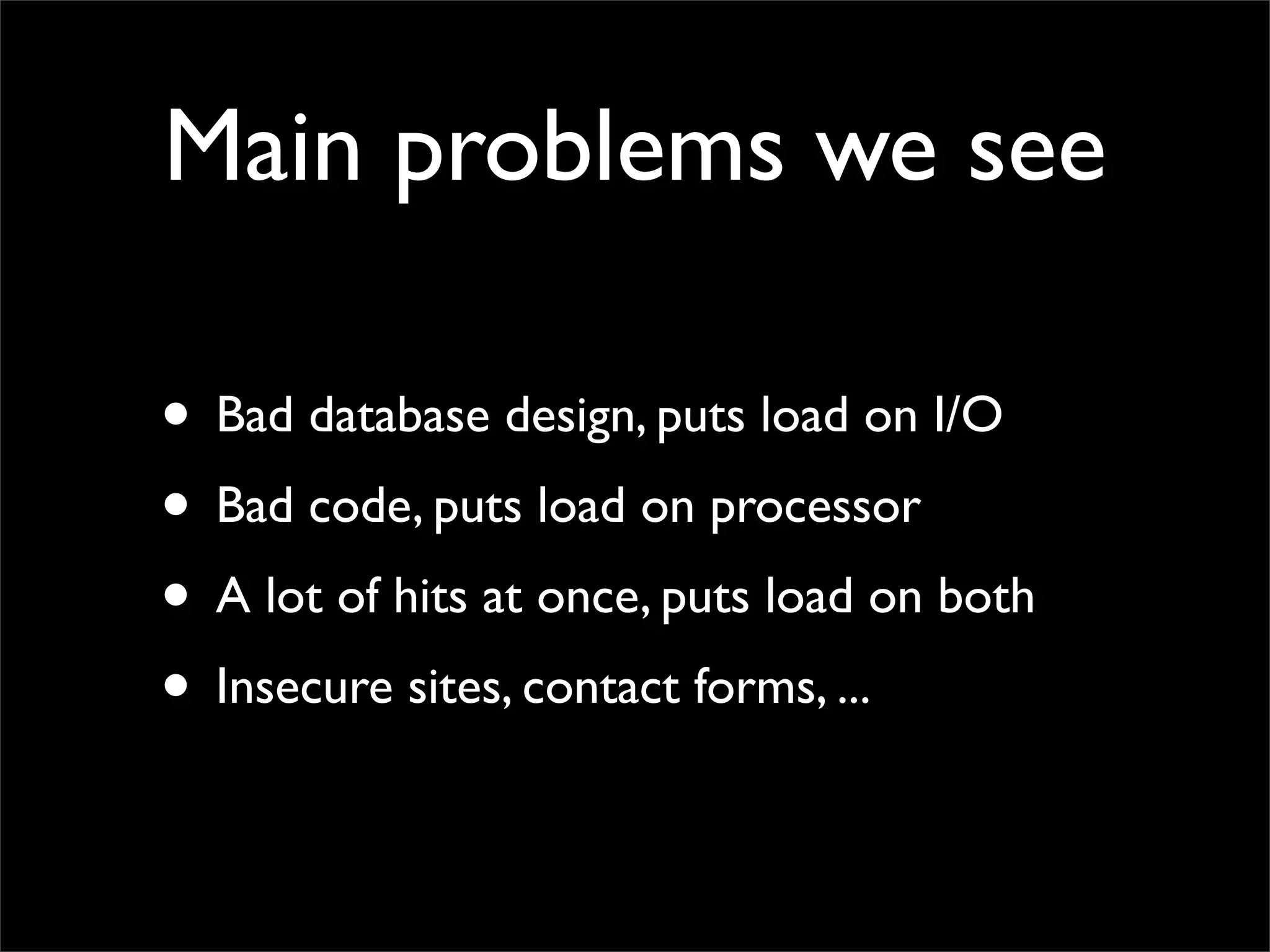 Making performant sites