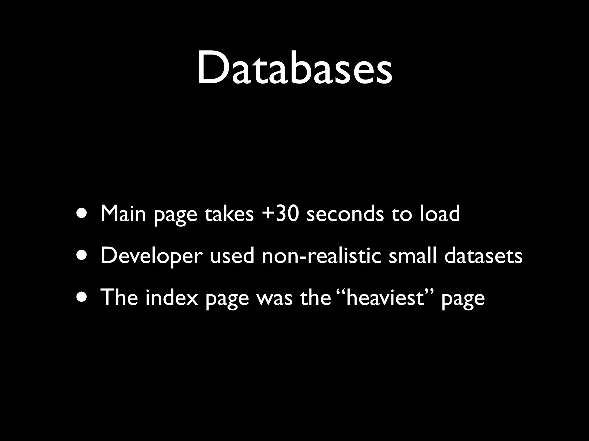Making performant sites