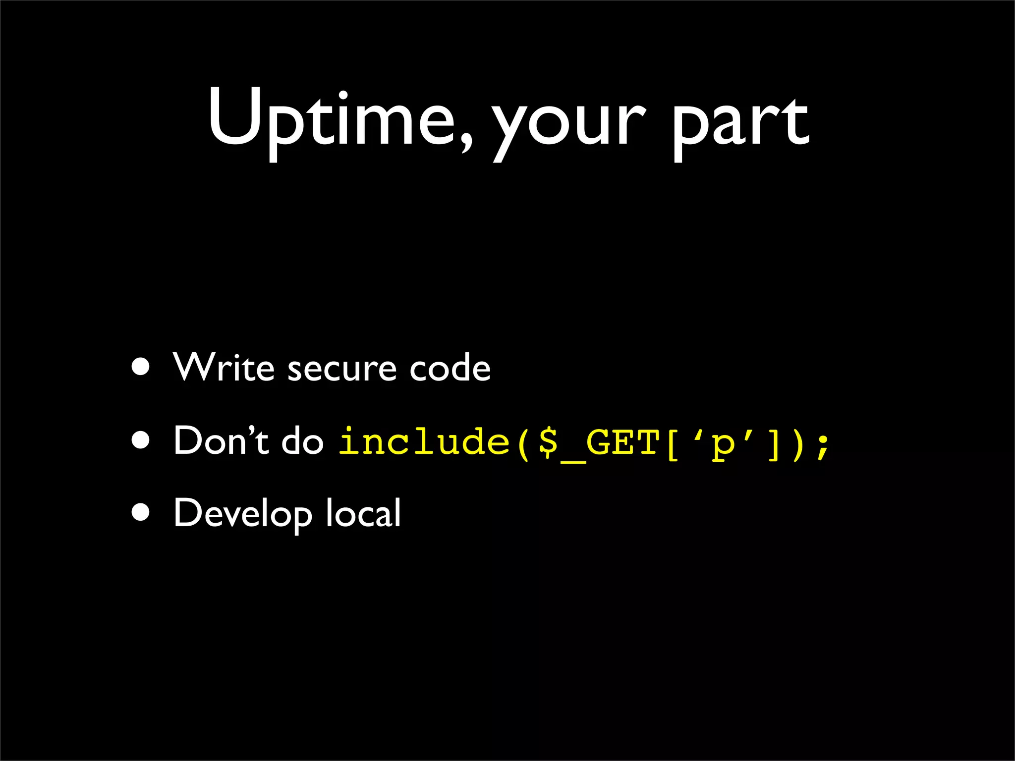 Making performant sites