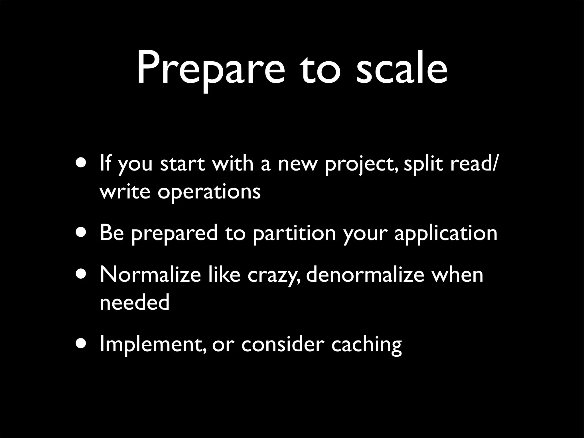 Making performant sites