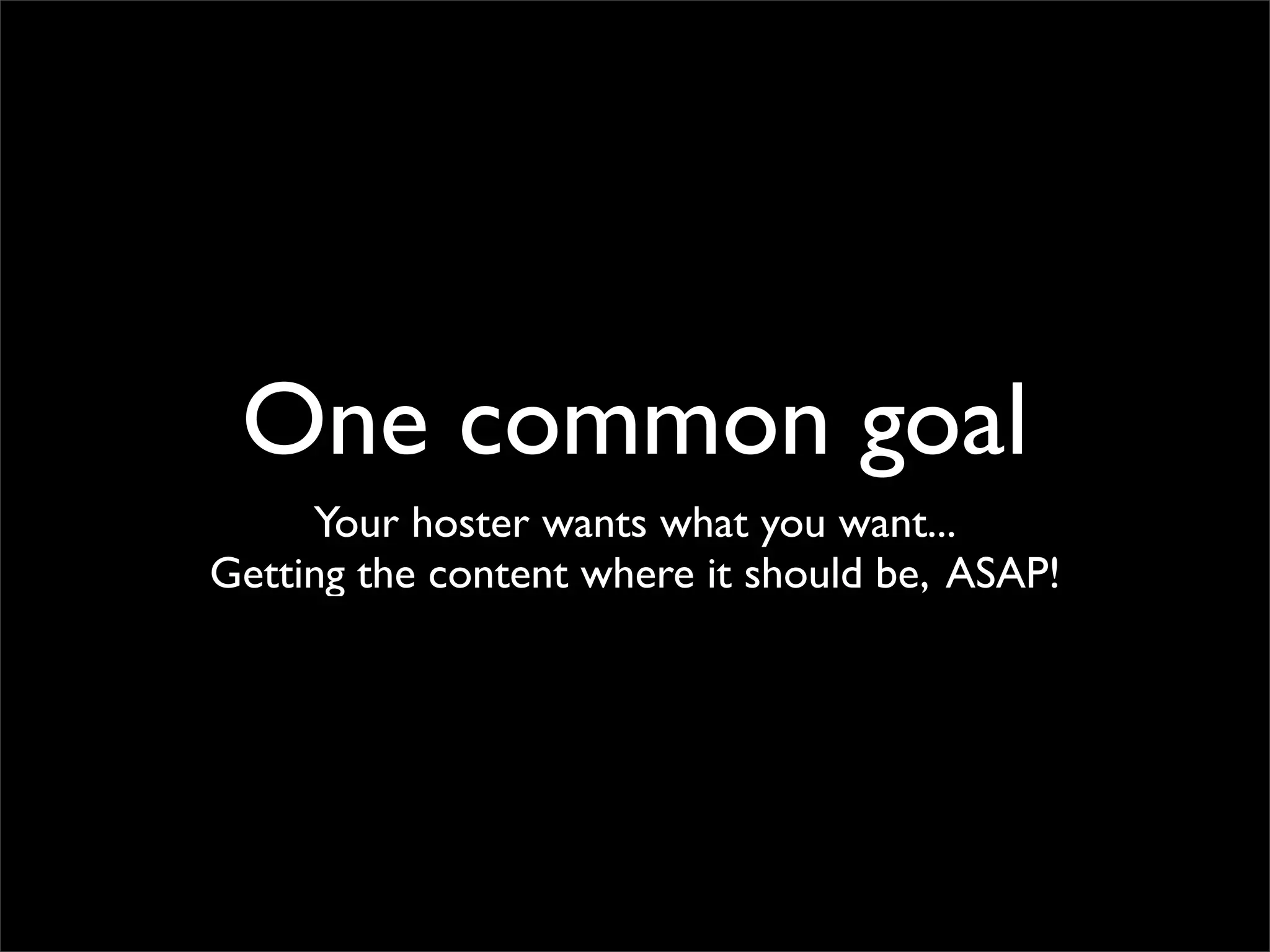 Making performant sites