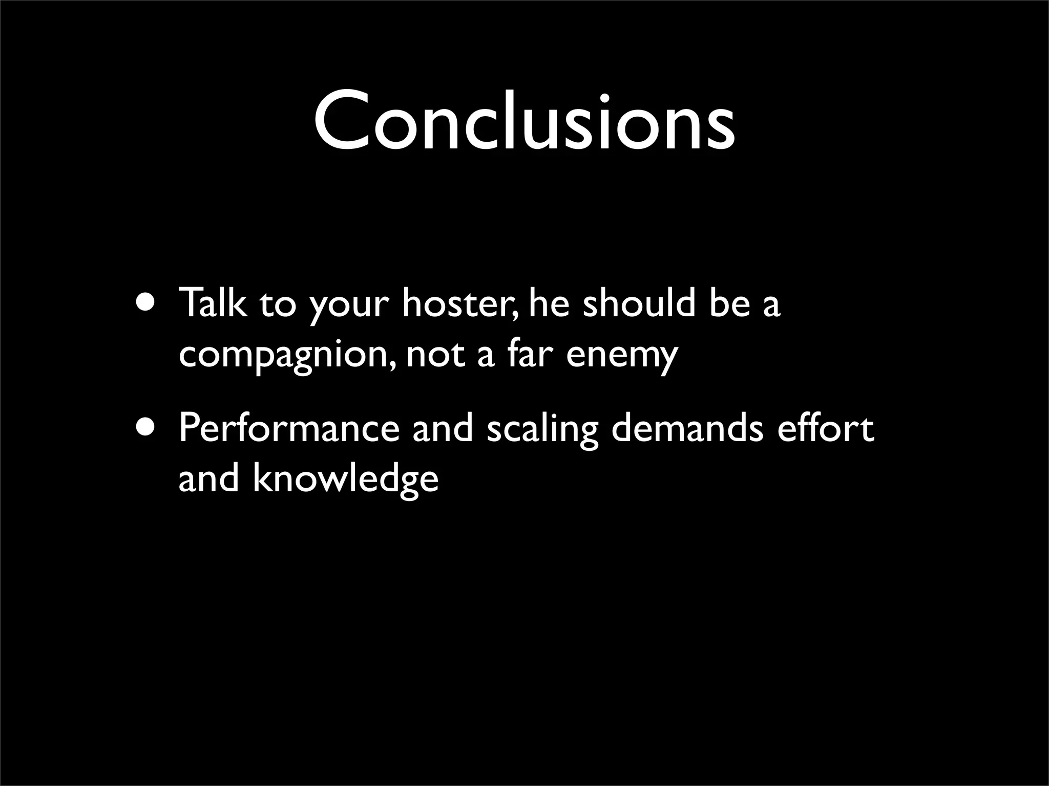 Making performant sites