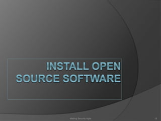 15Making Security Agile
 