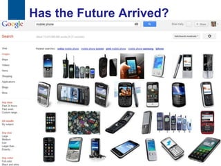 Has the Future Arrived?
     Mobile phones




27
 