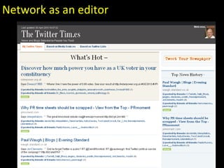 Network as an editor