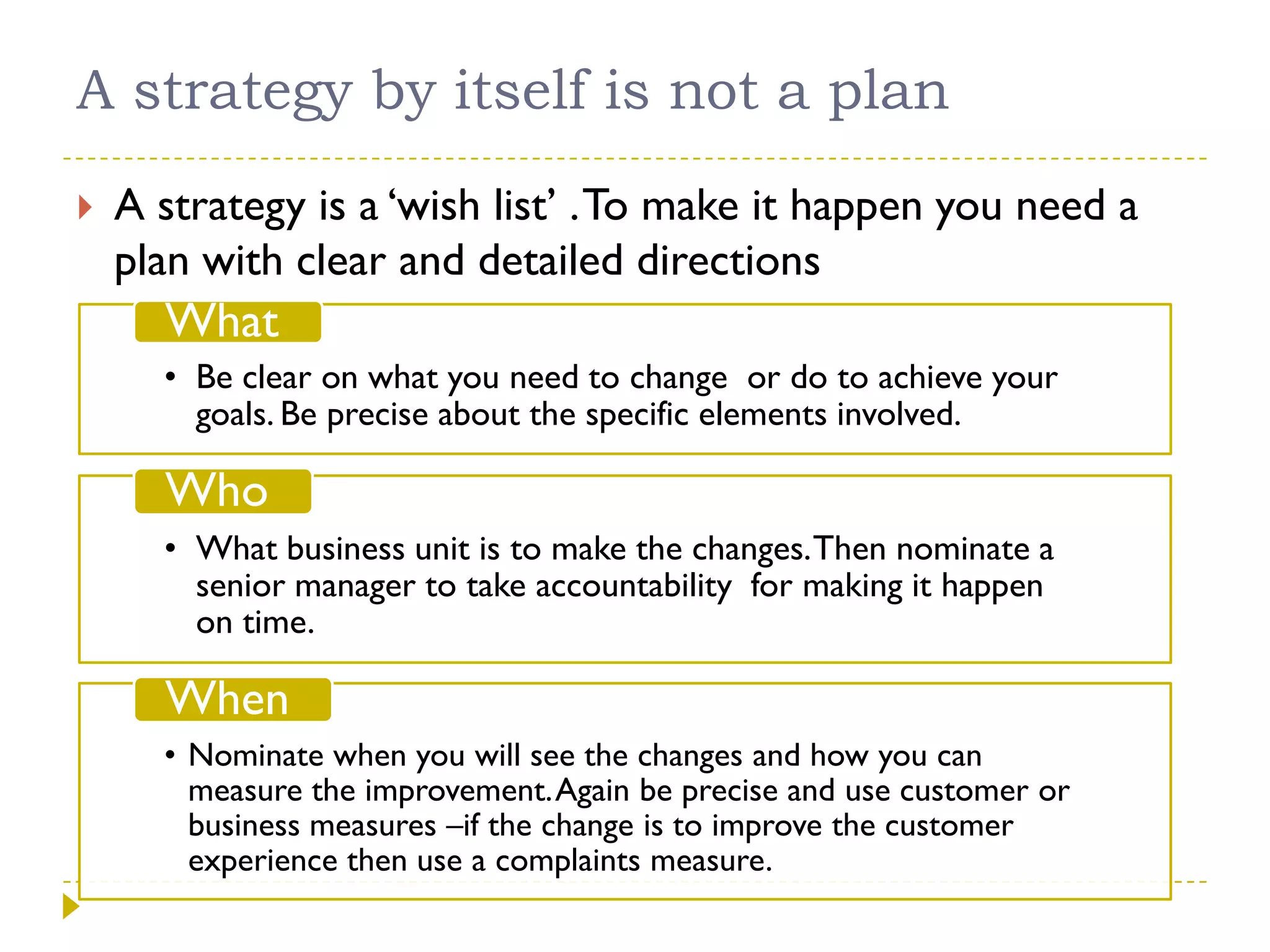 Making strategy a reality  jwilliamson
