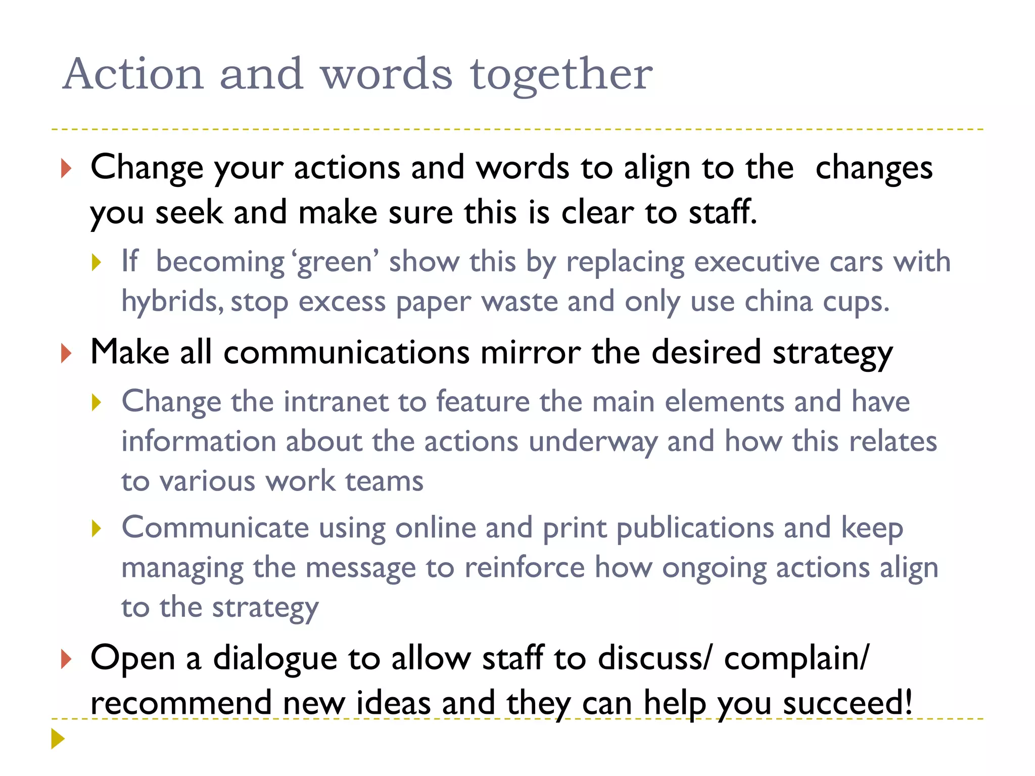 Making strategy a reality  jwilliamson