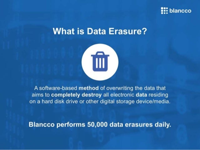 blancco data erasure software