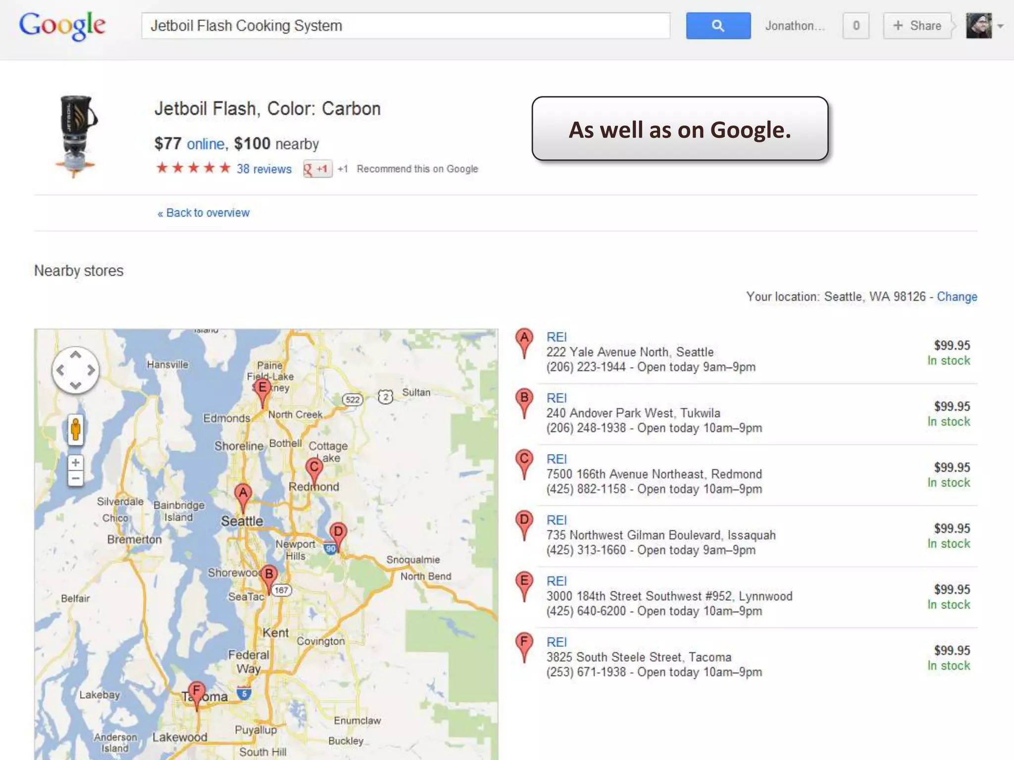 As well as on Google.
 