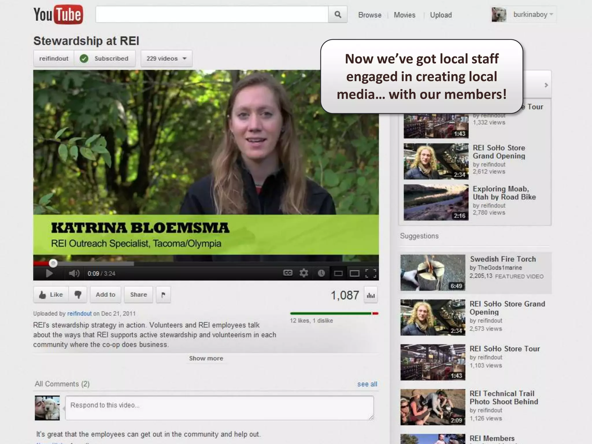 Now we’ve got local staff
 engaged in creating local
media… with our members!
 