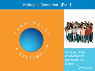 Making the Connection  (Part 1) Structured Online Collaboration for Government and Citizens 