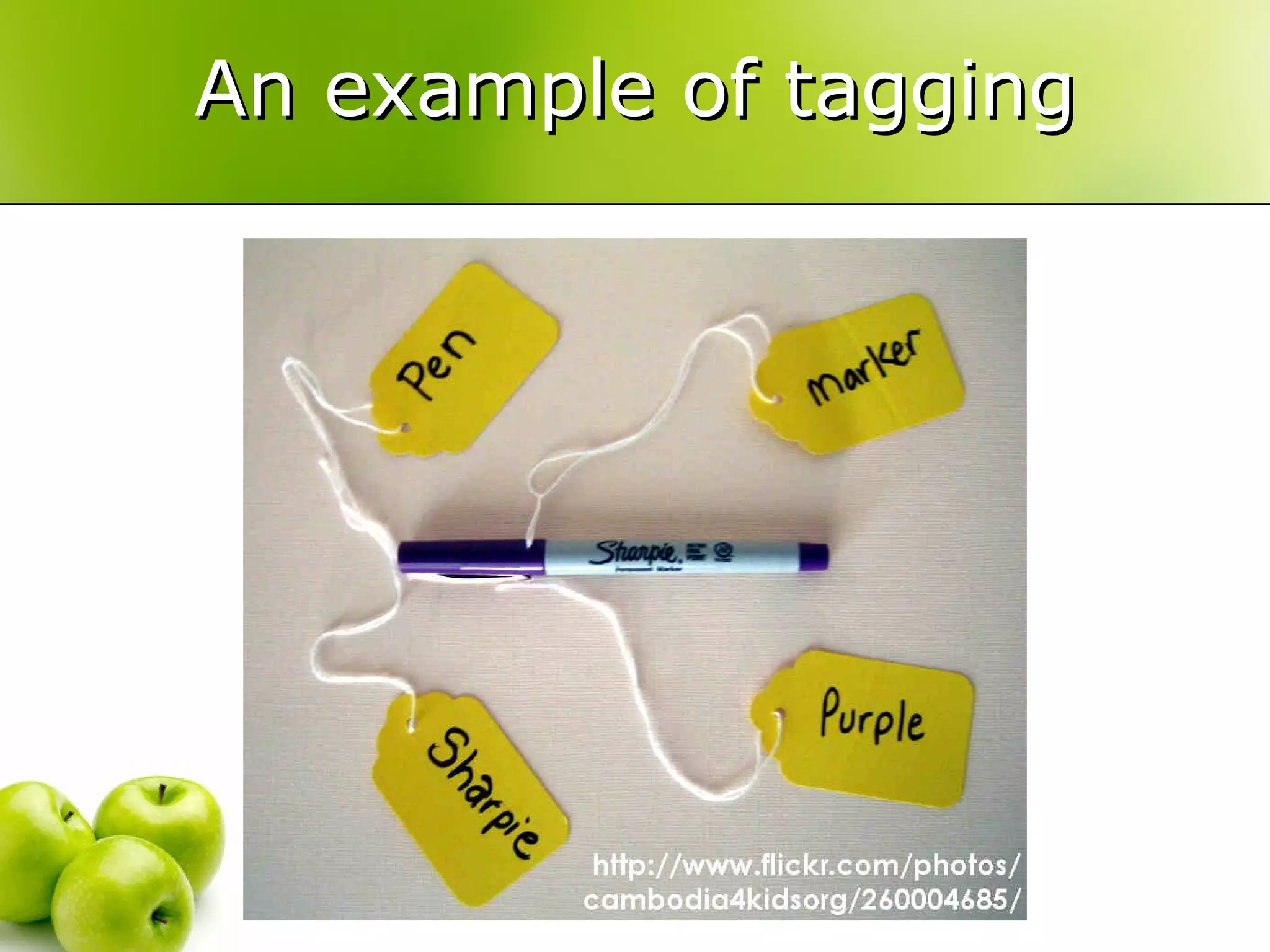 An example of tagging 