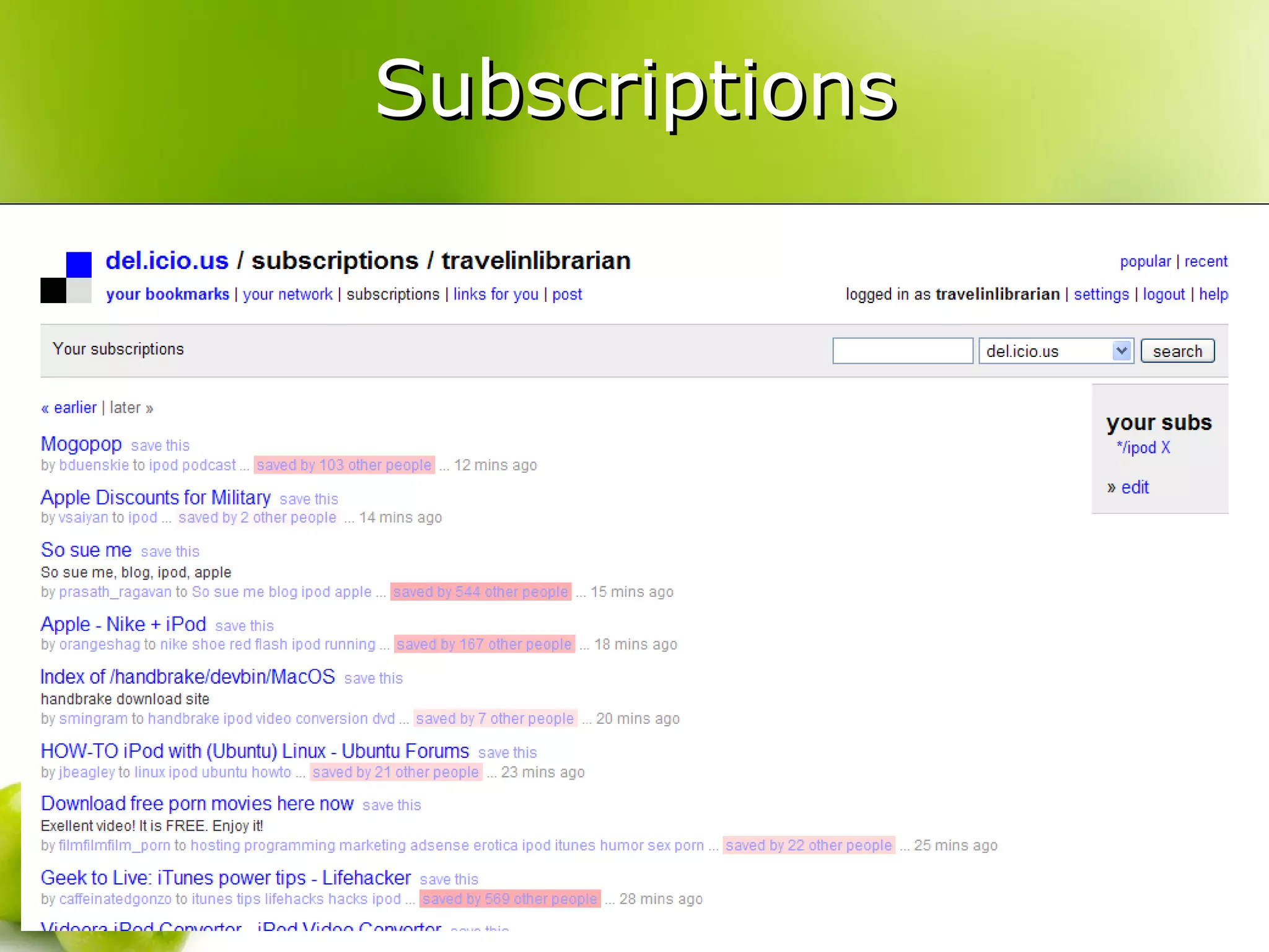 Subscriptions 