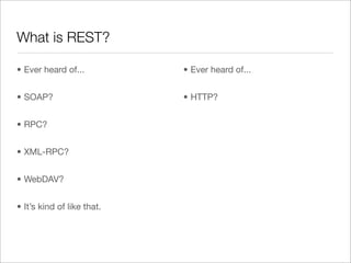 Making Your Perl REST