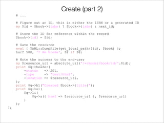 Making Your Perl REST