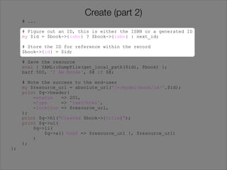 Making Your Perl REST