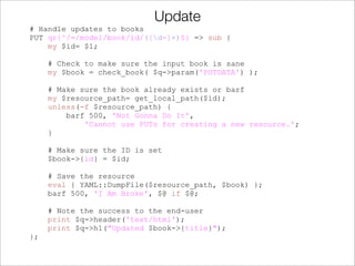 Making Your Perl REST
