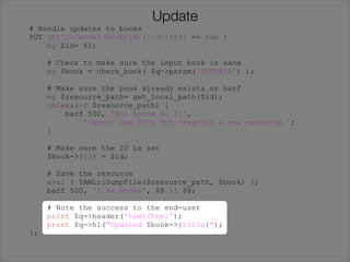 Making Your Perl REST