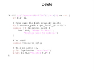 Making Your Perl REST