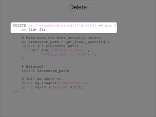 Making Your Perl REST
