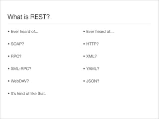Making Your Perl REST