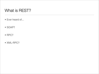 Making Your Perl REST