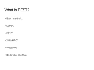 Making Your Perl REST
