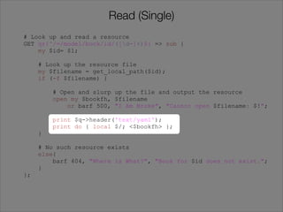 Making Your Perl REST