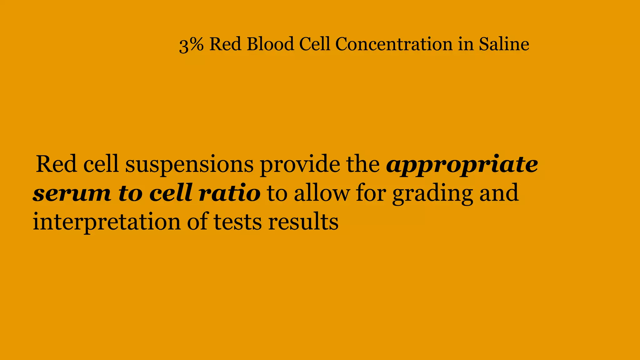 Making a 3 5 rbc suspension