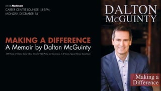 Dalton McGuinty: Making a Difference