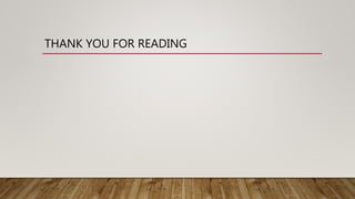 THANK YOU FOR READING
 