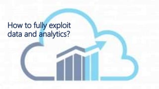 How to fully exploit
data and analytics?
 