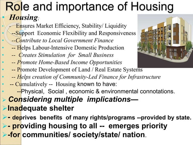 making Affordable Housing.ppt | Government Support and Welfare ...