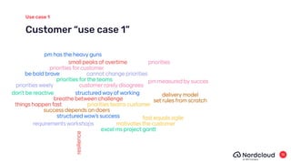 Customer “use case 1”
Use case 1
15
 