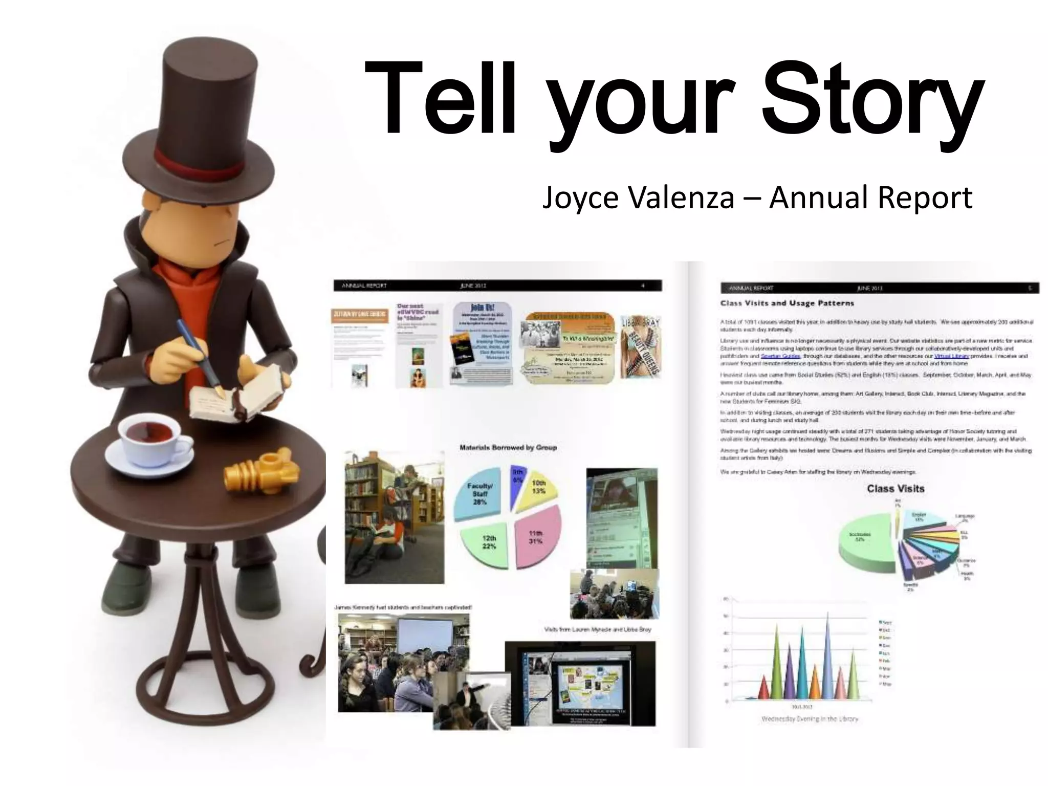 Tell your Story
Joyce Valenza – Annual Report
 
