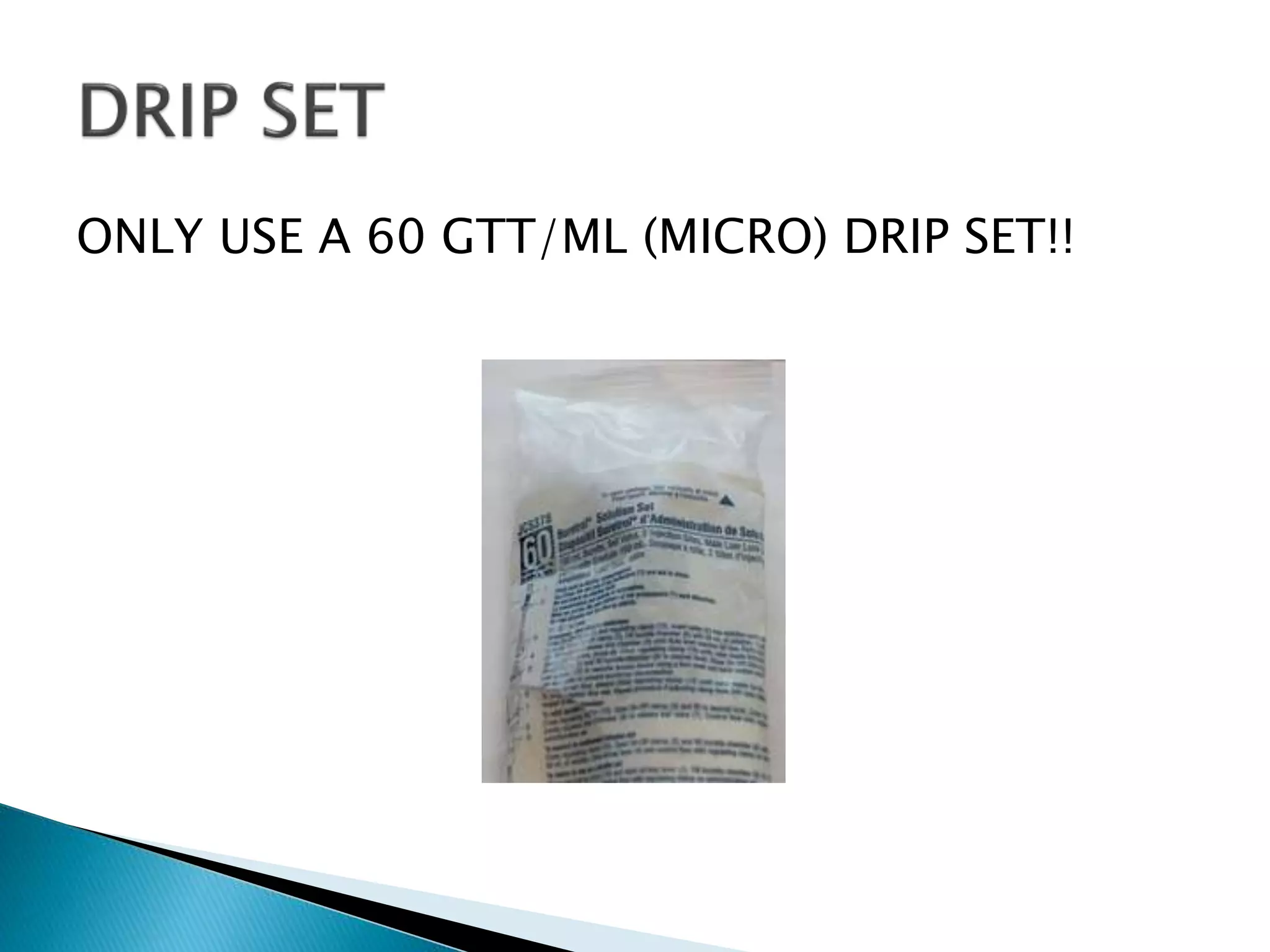 Making a levophed drip PPTX