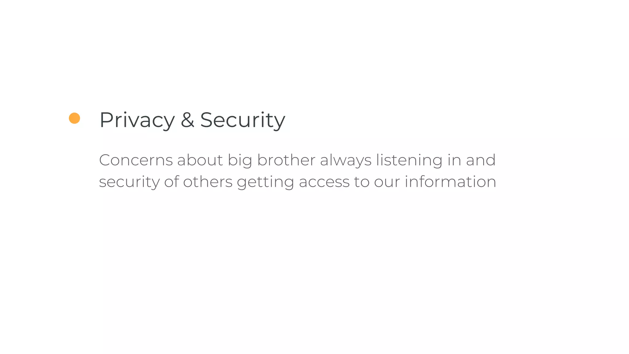 Privacy & Security
 