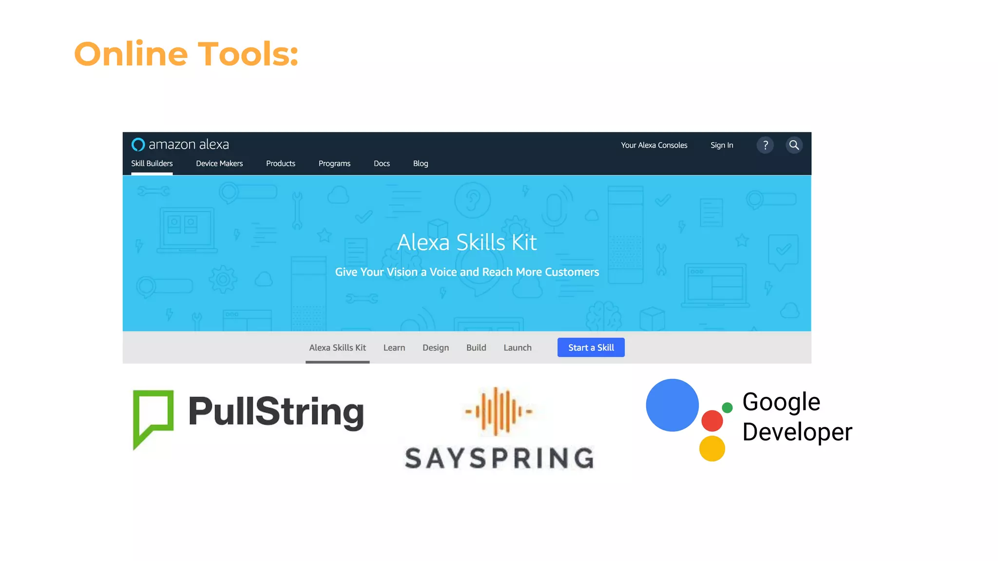 Google
Developer
Online Tools:
 