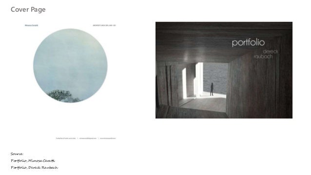 making an architectural portfolio for internship