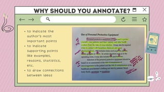 Key Point Annotating Example Making annotations | PPTX