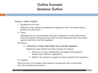 Making an outline | PPT