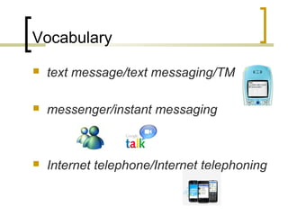 Vocabulary and expressions used to make a phone call | PPT