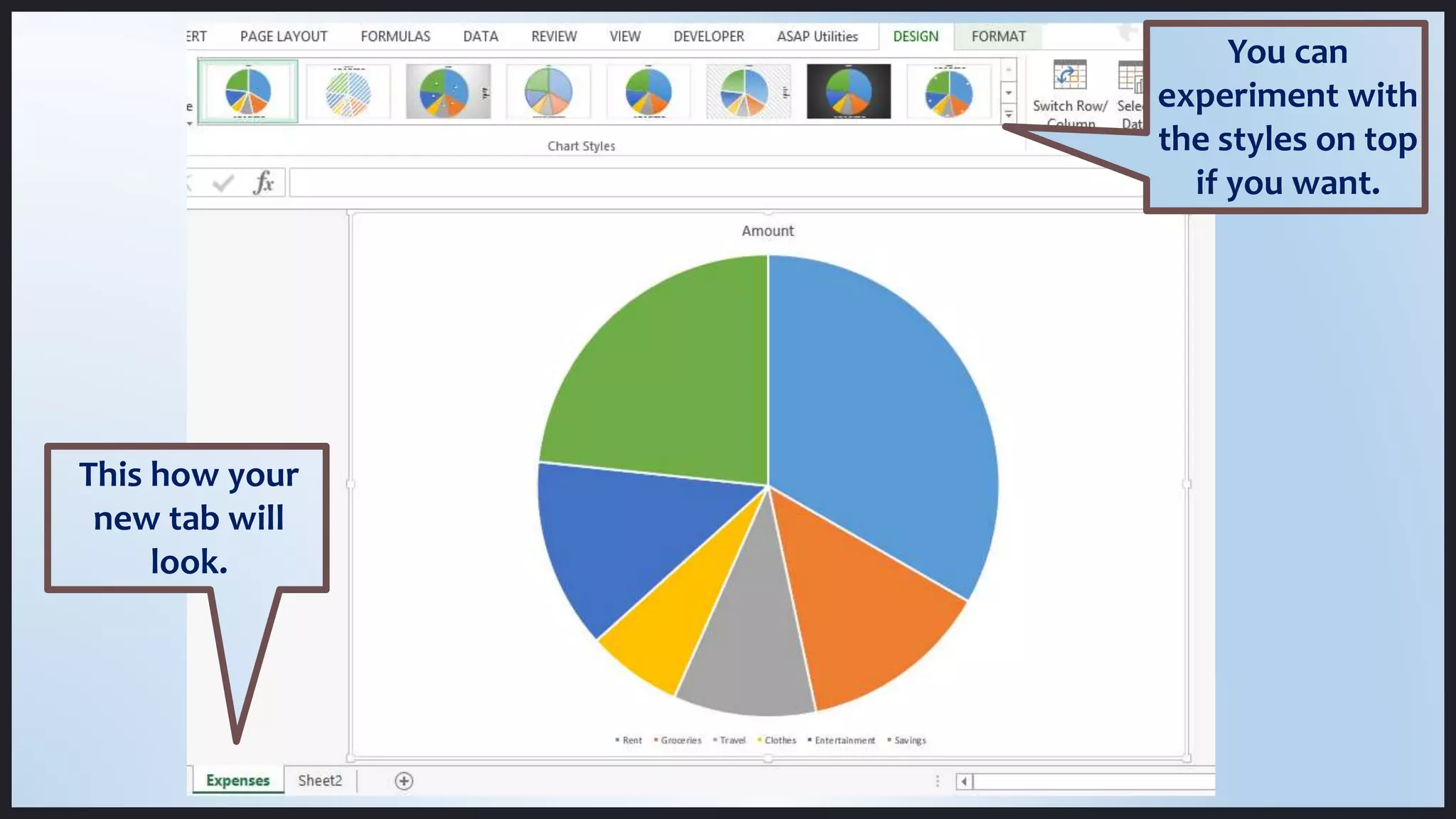 This how your
new tab will
look.
You can
experiment with
the styles on top
if you want.
 