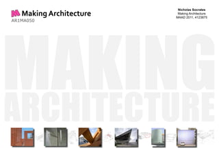 Architecture Building Material Study - Concrete, Masonry, Glass, Timber & Plastic