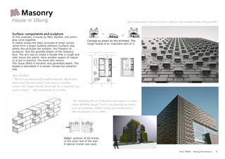 Architecture Building Material Study - Concrete, Masonry, Glass 