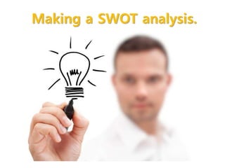 Making a SWOT analysis. 
 