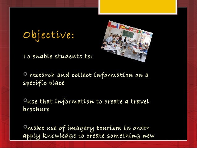 making a travel brochure activity based learning