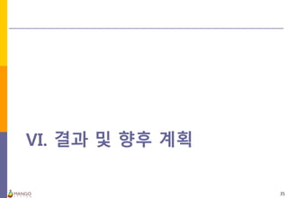 VI. 결과 및 향후 계획
35
 